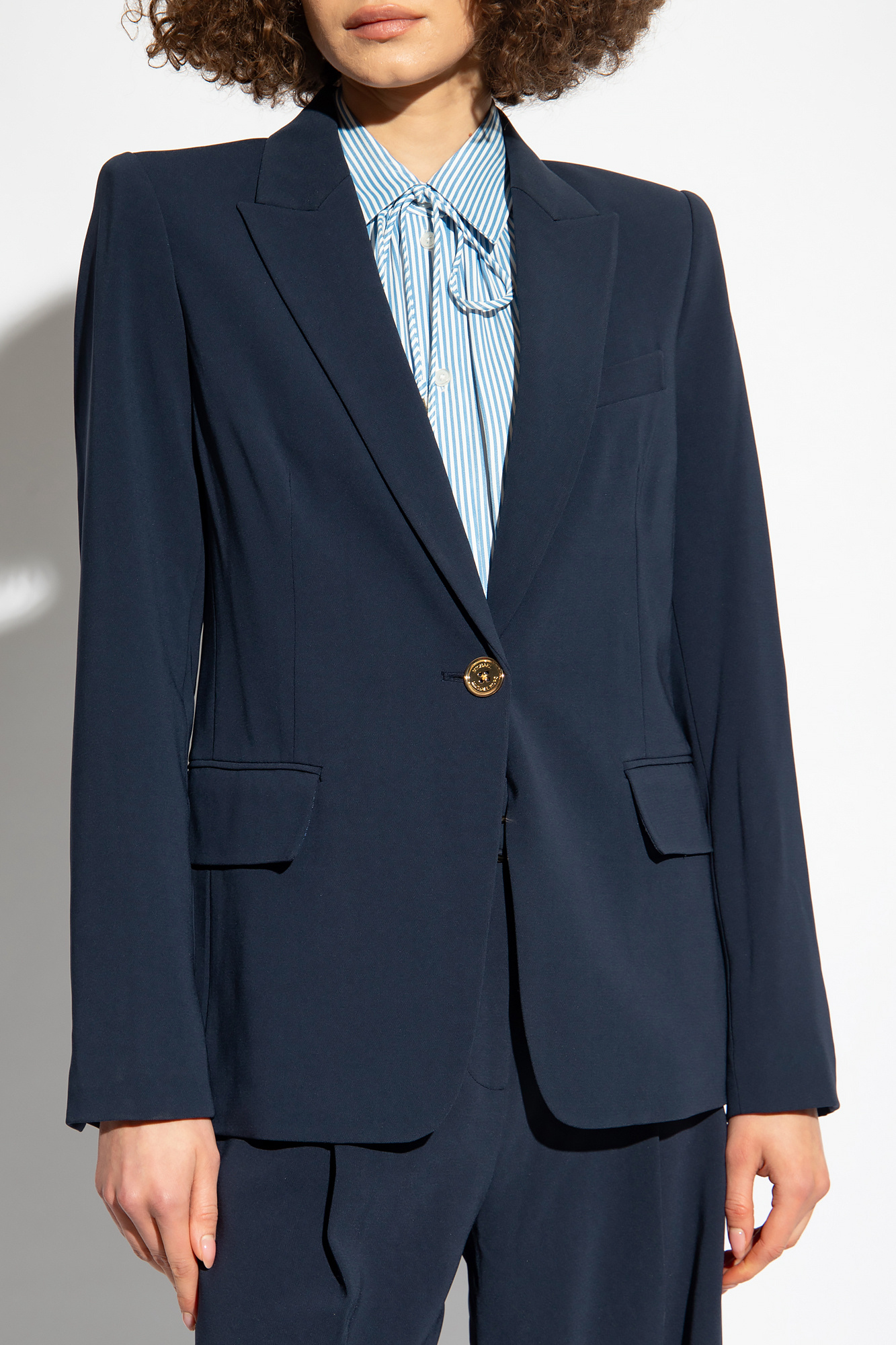 Michael kors navy deals blazer